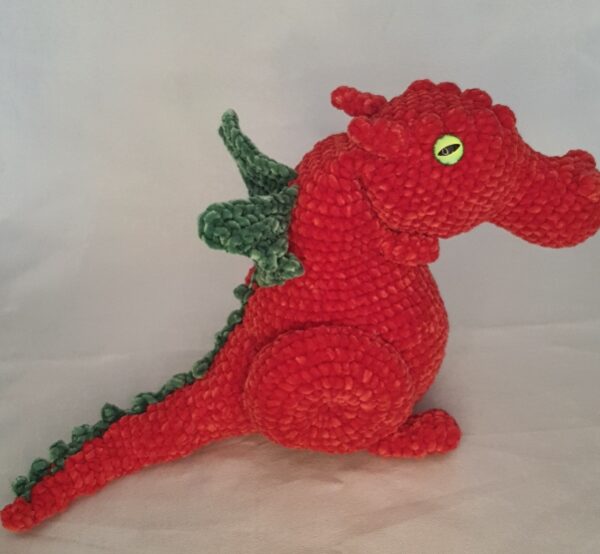 Dragons crochet velours